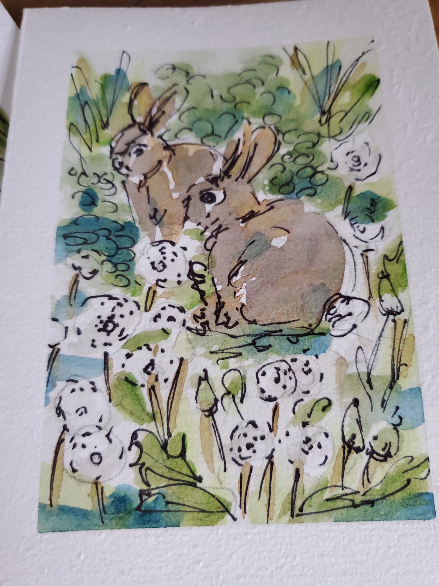 Easter Bunnies in the Meadow - Easter Greeting Cards (4x6)