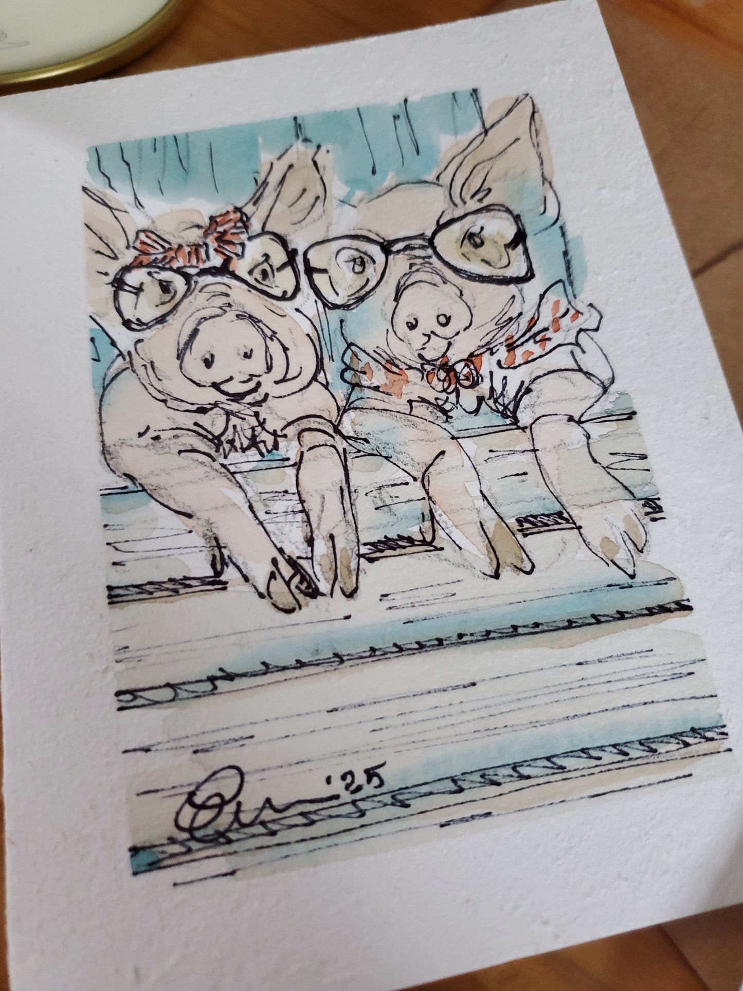 Hipster Farm Friends - Frameable Easter Greeting Cards (4x6)