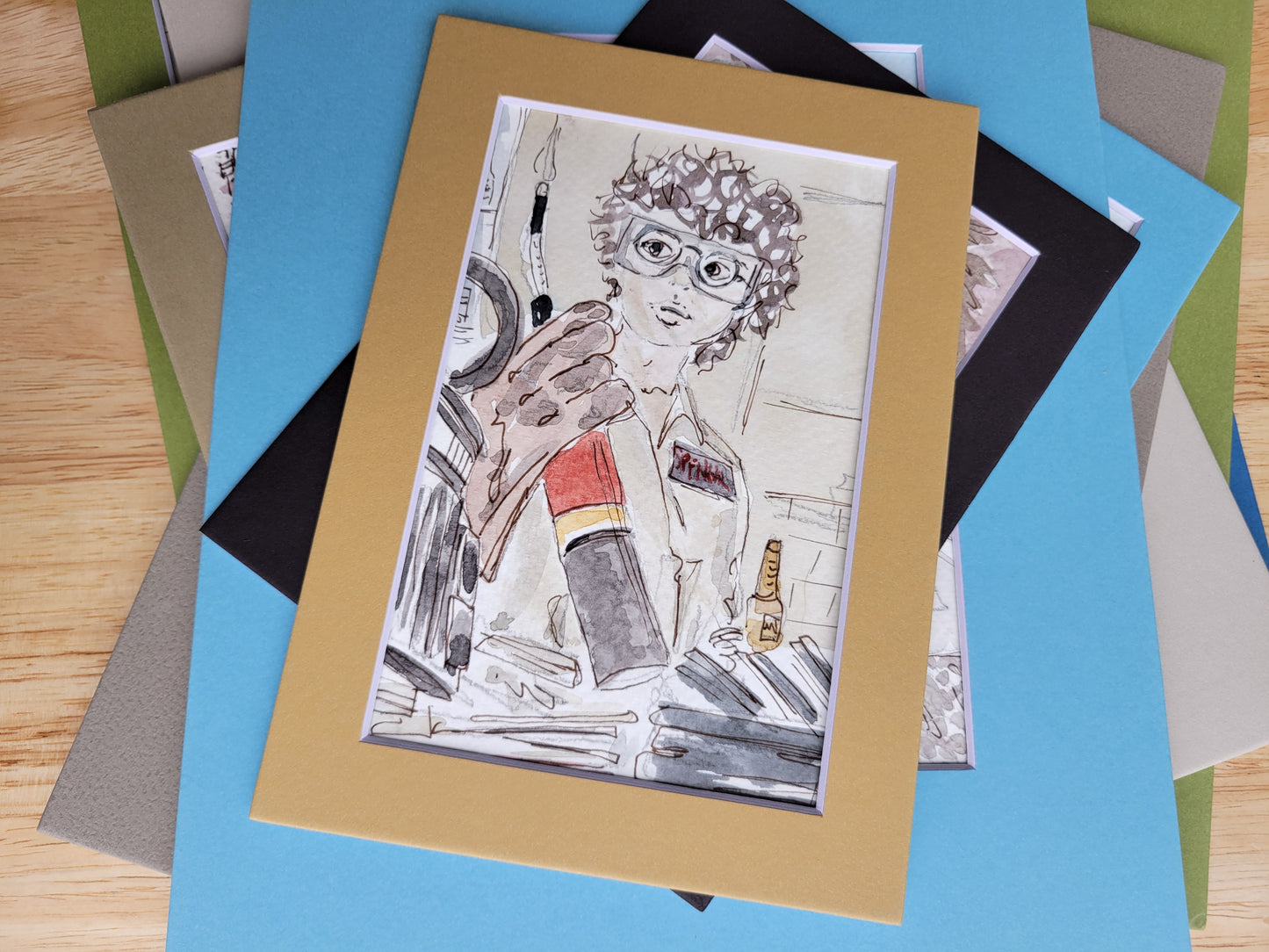 Egon's Legacy - Ghostbusters Movie Ink & Watercolor Artwork