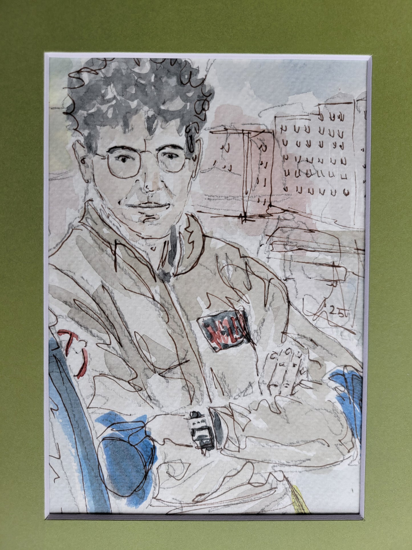 Spengler - Ghostbusters Movie Ink & Watercolor Artwork