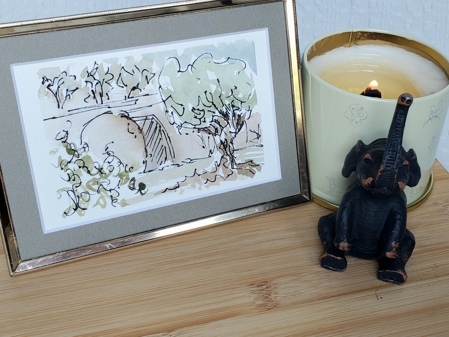 Resurrection Tomb Easter Card - Original Ink & Watercolor