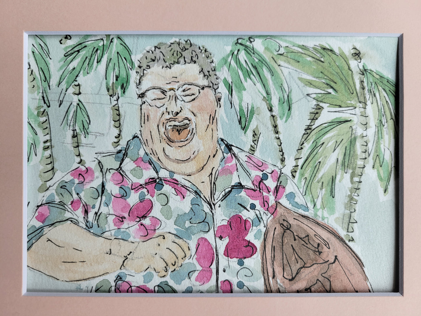 Ah, No Wonder You're Extinct - Jurassic Park Original Ink & Watercolor Art (5x7)