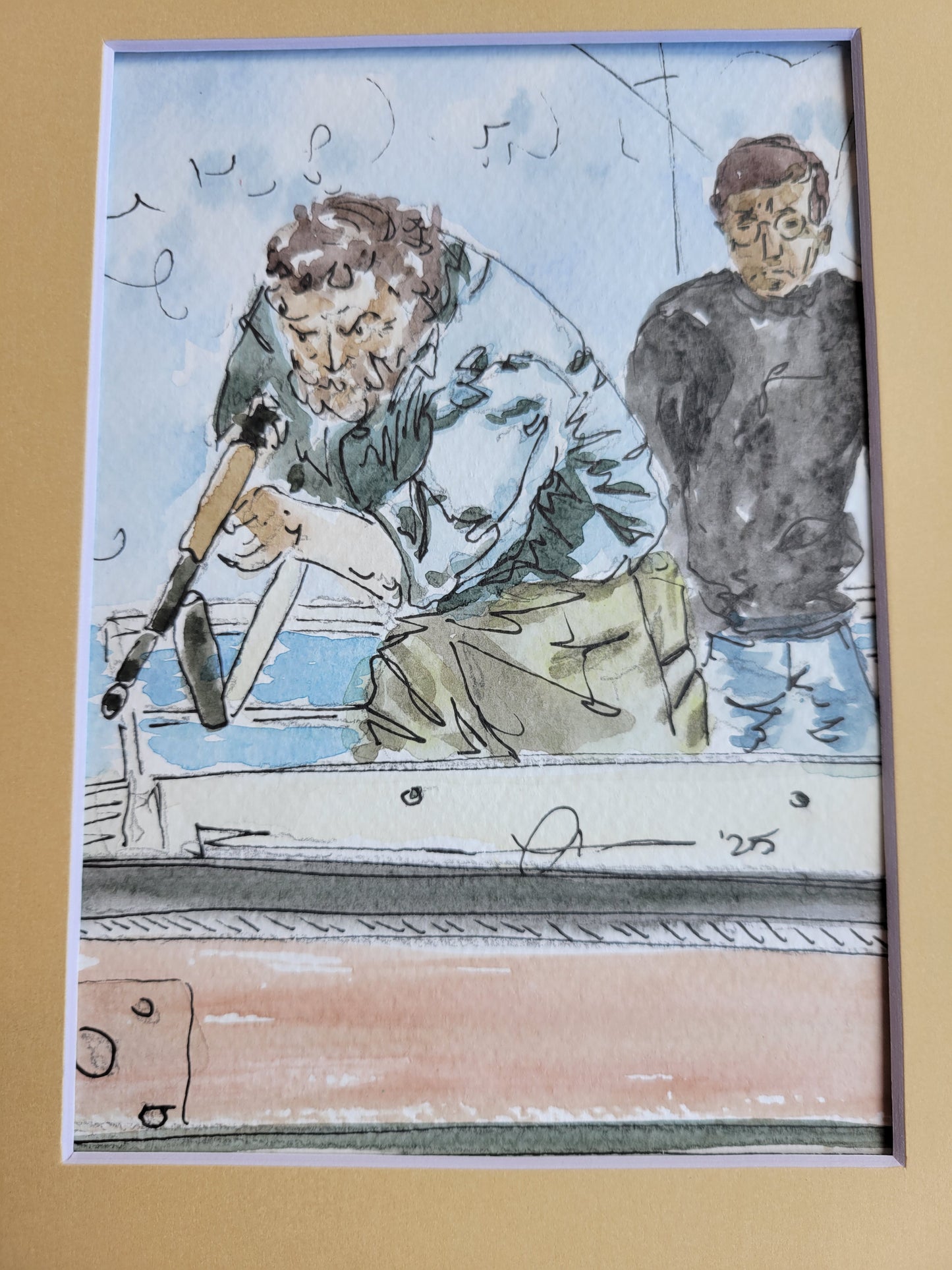 Smile, You S.O.B. - Jaws Movie Original Ink & Watercolor Art (5x7)