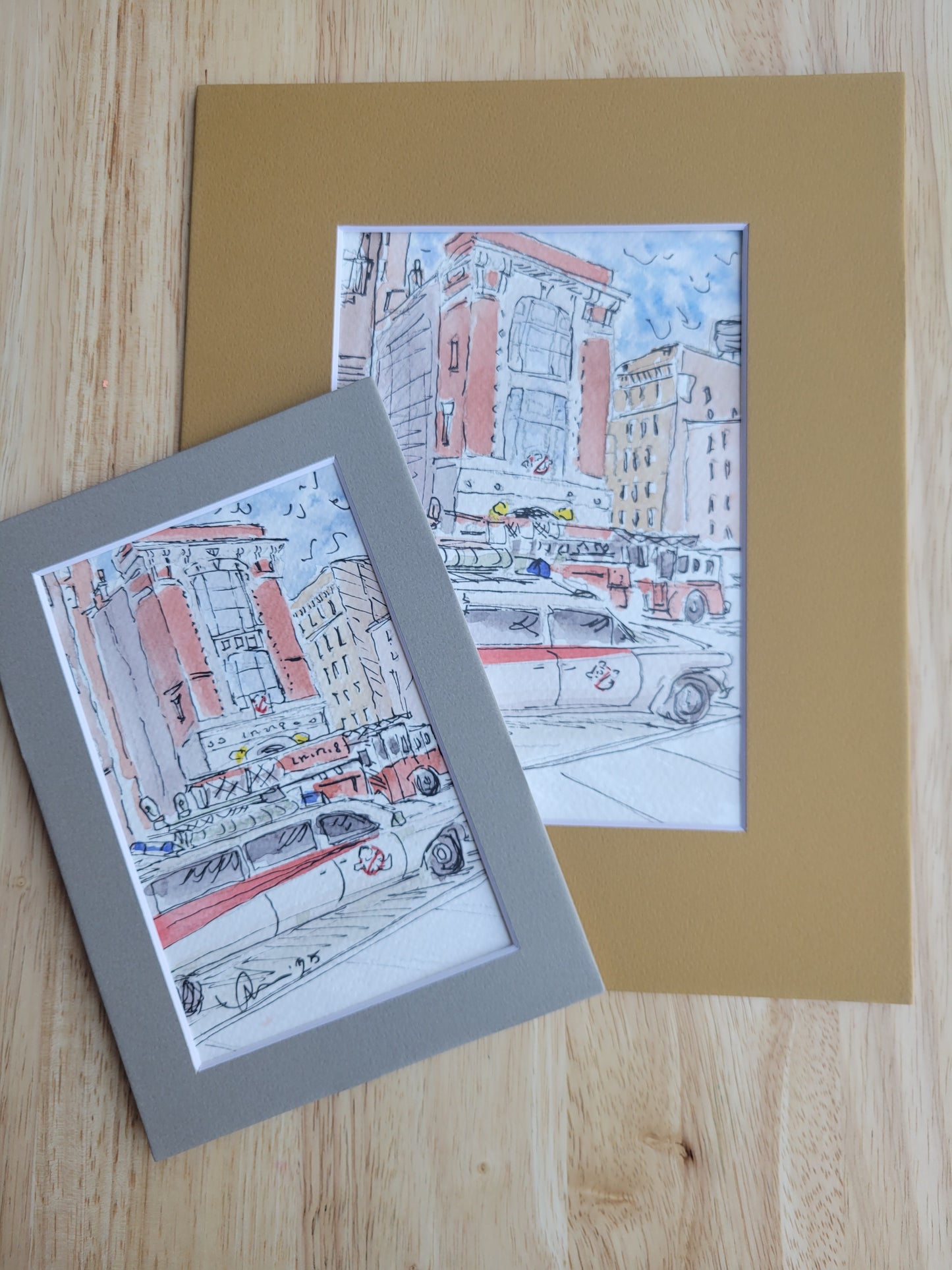 Ladder No. 8 - Ghostbusters Movie Original Ink & Watercolor Artwork
