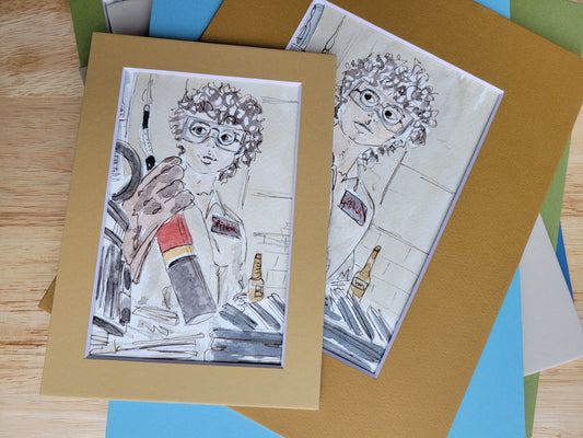 Egon's Legacy - Ghostbusters Movie Ink & Watercolor Artwork