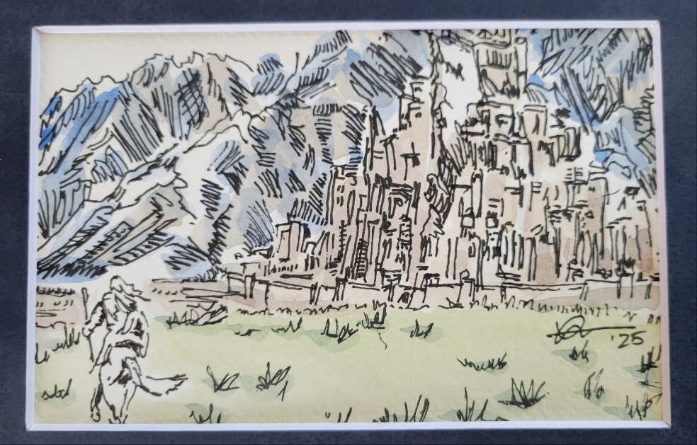 Mithrandir - Lord of the Rings LOTR Original Ink & Watercolor Artwork