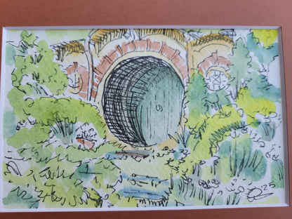 Bag End - Lord of the Rings LOTR Original Ink & Watercolor Artwork
