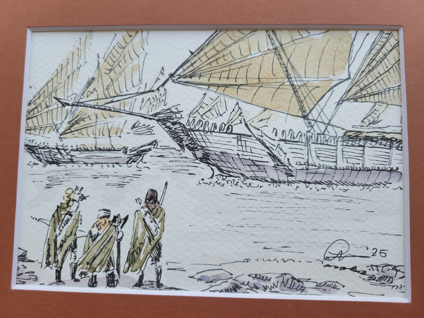 Corsairs of Umbar - Lord of the Rings LOTR Original Ink & Watercolor Artwork