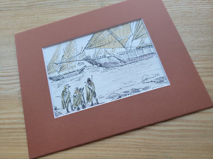 Corsairs of Umbar - Lord of the Rings LOTR Original Ink & Watercolor Artwork