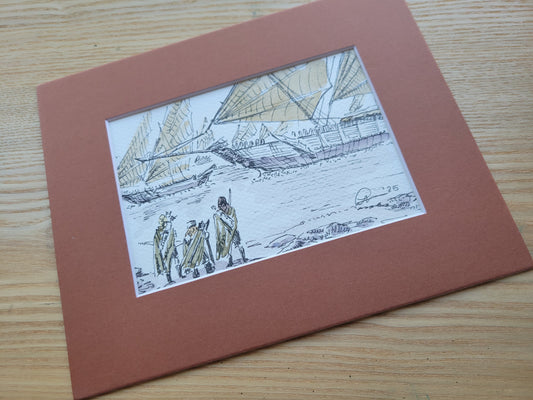 Corsairs of Umbar - Lord of the Rings LOTR Original Ink & Watercolor Artwork